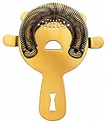 BAR STRAINER 4-PRONG GOLD