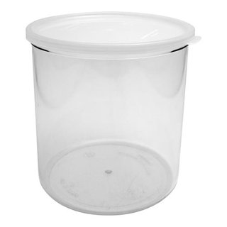 CROCK W/LID CLEAR