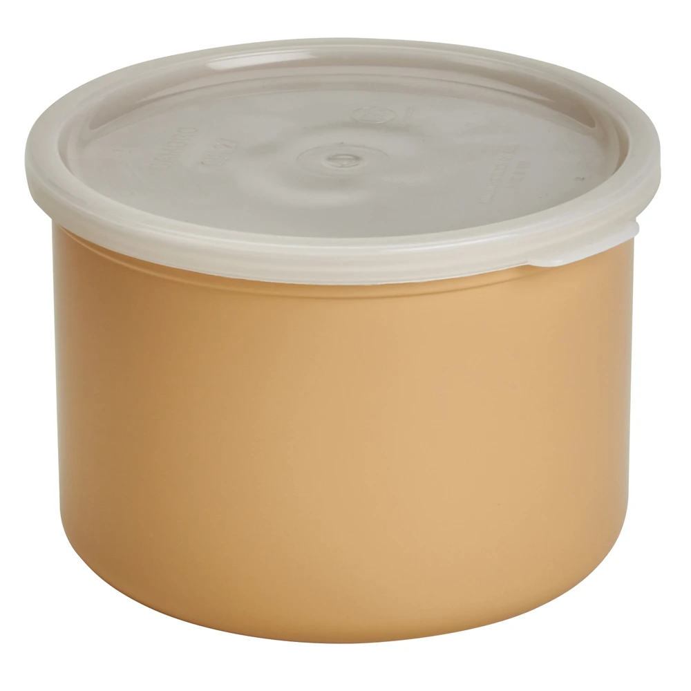 CROCK 1.5 QUART WITH LID BEIGE