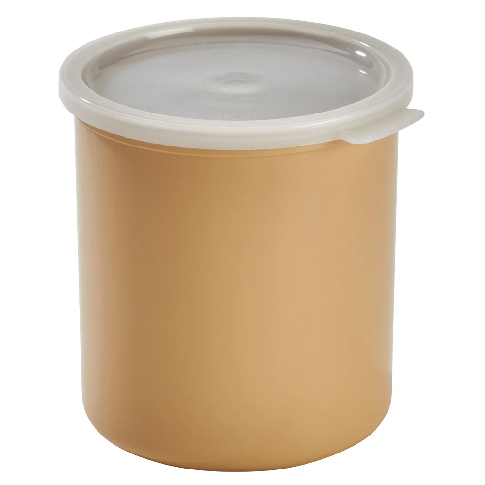 CROCK 2.7 QUART WITH LID BEIGE