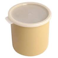 CROCK 2.7QT W/LID BEIGE