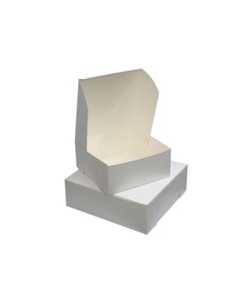CAKE BOX 16X16X5 WHITE - BUNDLE OF 50 EACH