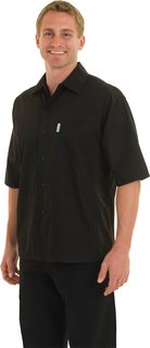  COOL VENT™ COOK SHIRT SHORT SLEEVE BLACK - SIZE SMALL