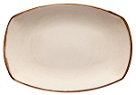 PLATTER 13"X9" BEIGE