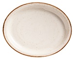 OVAL PLATTER 11"X10" BEIGE