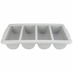 CUTLERY BIN 4 COMP GREY