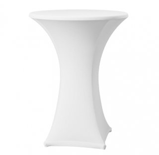 COCKTAIL TABLE COVER SAMBA WHITE - EACH