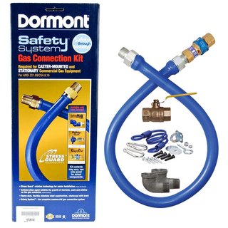 GAS HOSE CONNECTOR KIT 1/2"x 48"