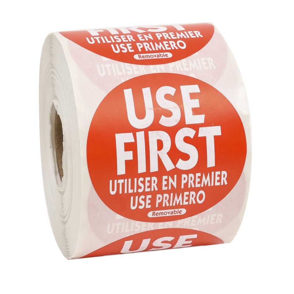 LABEL "USE FIRST" - ROLL OF 500 LABELS