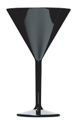 MARTINI GLASS 7oz BLACK TBD