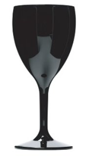 WINE GLASS 10oz BLACK TBD