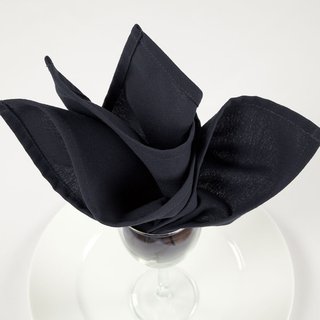 NAPKIN 20X20" BLACK TBD - DOZEN