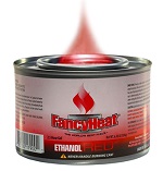 FANCY HEAT ETHANOL RED 7oz CHAFING FUEL 2.5 HOURS - CASE OF 72 EACH
