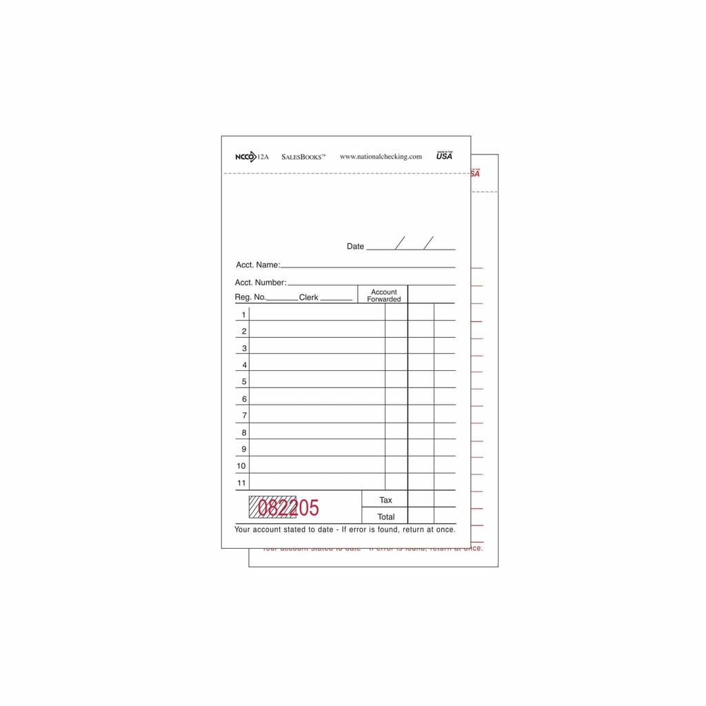 DUPLICATE ORDER BOOKS TBD - CASE OF 100 BOOKS