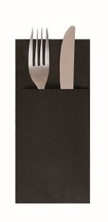 NAPKIN KANGAROO BLACK 33X40CM - CASE OF 14 PACK