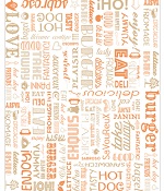 BURGER WRAPPING PAPER 28X34CM ORANGE - CASE OF 4 PACK
