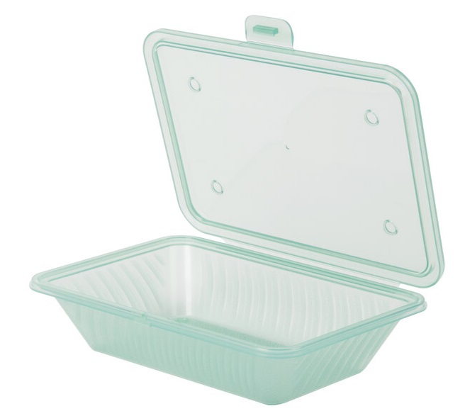 ECO FOOD CONTAINER 9X6.5" 1 COMPARTMENT - EACH