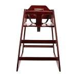 HIGH CHAIR WOOD MAHOGANY - EACH