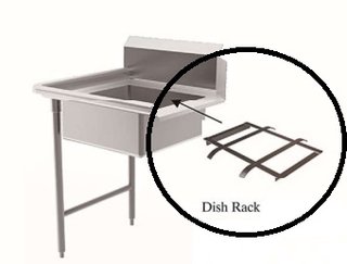 DISH TABLE RACK, SS 