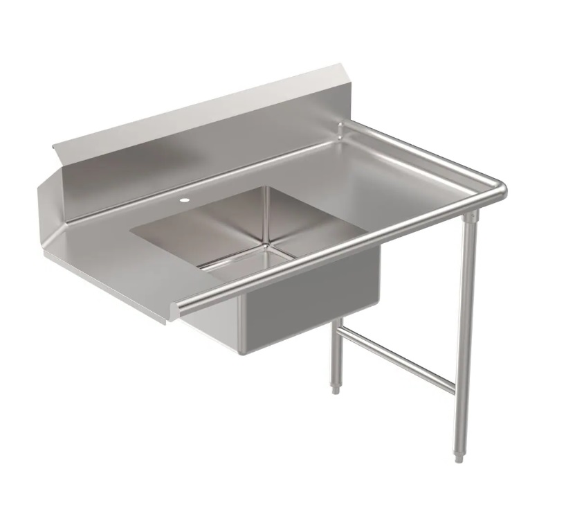 DISH TABLE SOILED 30"x60", RIGHT MOUNT 
