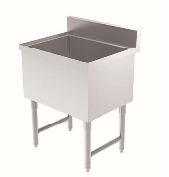 ICE BIN SS, 35X21X33  