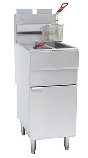GAS FRYER 25LBS, SPLIT TANK