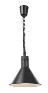 HEAT LAMP CONICAL BLACK