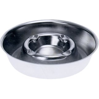 ASHTRAY W/FIRE RIM S/S 16cm