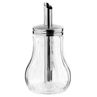 SUGAR DISPENSER GLASS S/S TOP