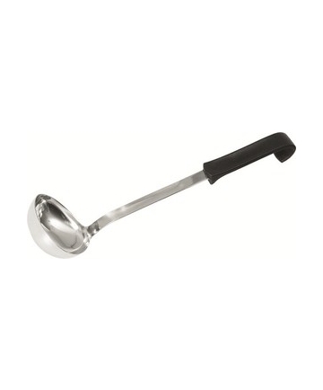 SERVING LADLE S/S BLACK HANDLE
