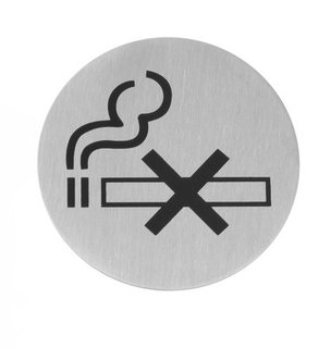 DOOR SIGN 'NO SMOKING' S/S