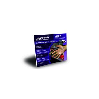 POLYETHYLENE GLOVES MEDIUM - PACK OF 100 EACH