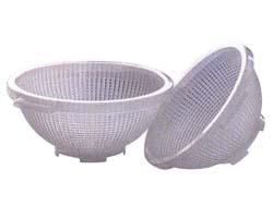 COLANDER WHITE PLASTIC