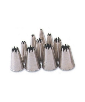 PASTRY TUBE STAR S/S 13mm 2pc