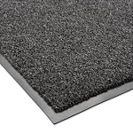 CARPET FLOOR MAT BLACK 36"X48"/3'x4' 