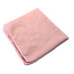 MICROFIBER CLOTH 16X16" PINK - PACK OF 12 EACH