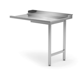 DISH TABLE CLEAN W/BACKSPLASH, RIGHT - 100X70X85CM TBD
