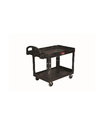 UTILITY CART TWO SHELVES BLACK