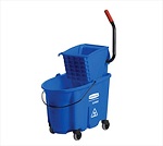 MOP BUCKET + WRINGER BLUE