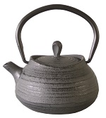 TEA POT CAST IRON GREY     SRT