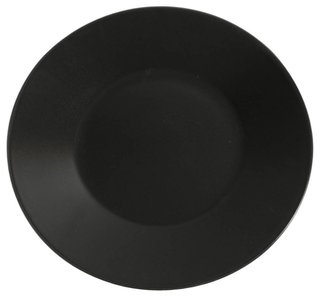 KURO BLACK ROUND PLATE 21CM