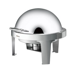 CHAFING DISH 6QRT, ROUND ROLLTOP