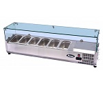 PREPARATION COOLER 1.4M, COUNTERTOP - 220V (6 PANS)