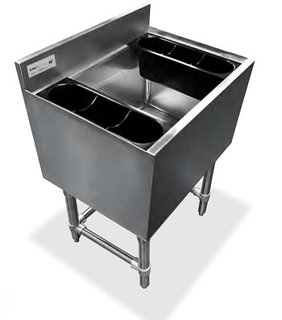 ICE BIN STAINLESS STEEL 18X48