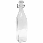GLASS BOTTLE 1 LITER CLEAR