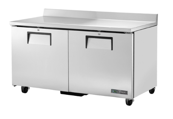 WORKTOP COOLER 60", 2 DOOR SS - 115V (17.8CFT)