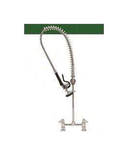 PRE-RINSE, 8" WALL MOUNT FAUCET - CERAMIC CARTRIDGES