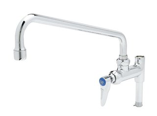 PRE-RINSE, ADD-ON FAUCET - 12" SWIVEL SPOUT, COMPRESSION CARTRIDGES