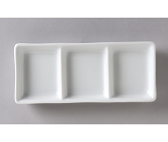 SAUCE DISH 3 COMPARTMENT - EACH