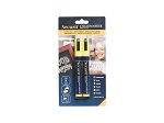 SECURIT LIQUID CHALK MARKER YELLOW POINT 2-6MM - PACK OF 2 EACH